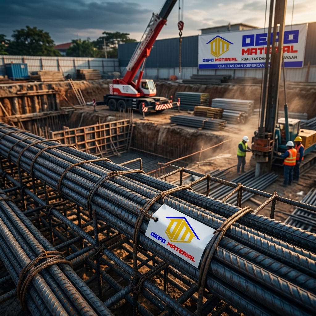 Rekomendasi Terbaik Keunggulan BESI BETON PERWIRA ULIR SNI 420 Spesifikasi BESI BETON ULIR 13 PERWIRA SNI TS 420 B (12,5 KG) LURUS Hanya di Depo Material