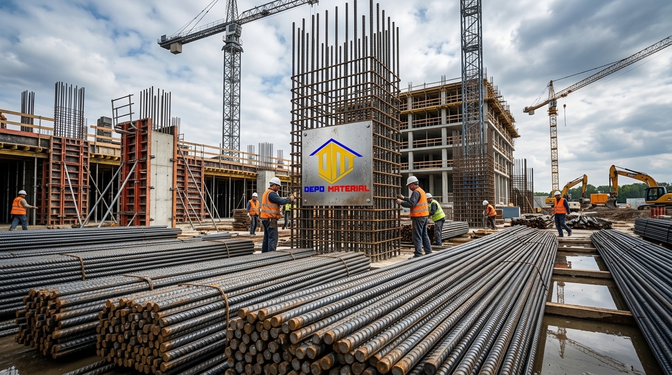 Rekomendasi Terbaik Keunggulan Besi Beton Perwira Hanya di Depo Material