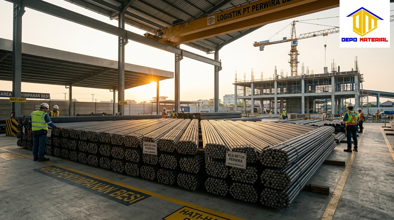 Rekomendasi Terbaik Keunggulan Besi Beton Perwira Hanya di Depo Material