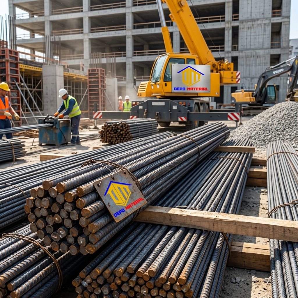 Rekomendasi Terbaik Keunggulan Besi Beton Perwira Hanya di Depo Material