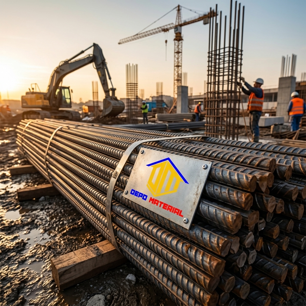 Rekomendasi Terbaik Keunggulan Besi Beton Perwira Hanya di Depo Material