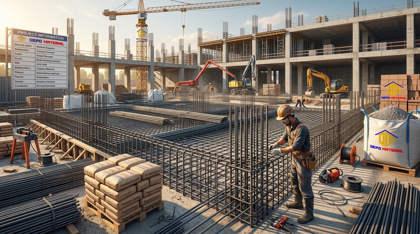 Rekomendasi Terbaik Keunggulan Besi Beton Perwira Hanya di Depo Material