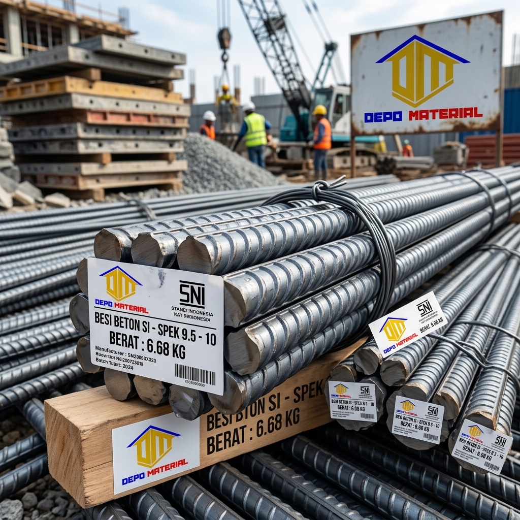 Keunggulan BESI BETON SI Spesifikasi BETON 9,5 - SI 10 (6,68 KG) untuk Konstruksi Anda