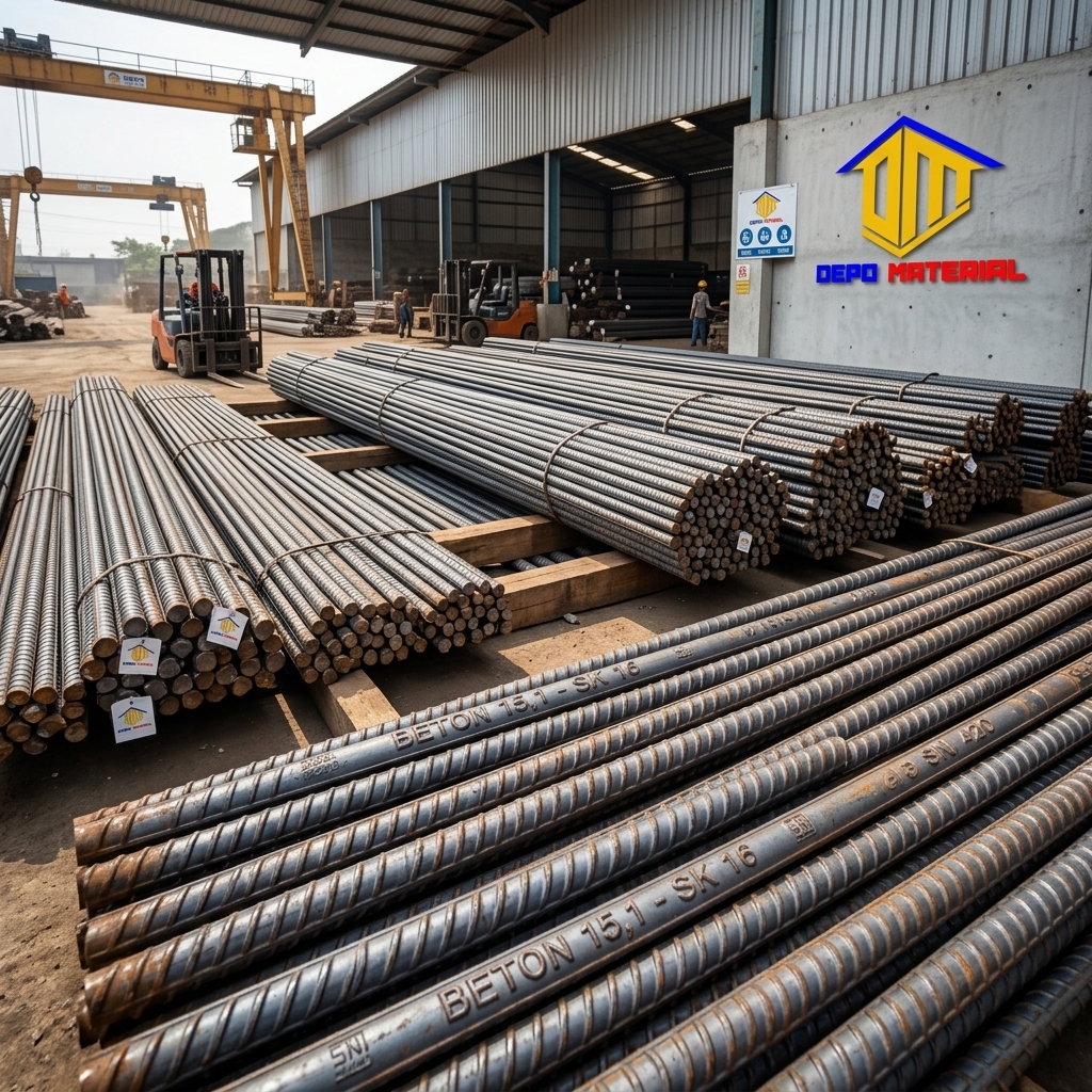 Keunggulan BESI BETON SK 16 (16,87 KG) Untuk Konstruksi Kokoh | Depo Material