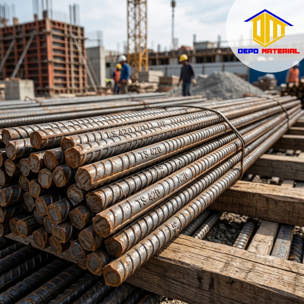 Keunggulan BESI BETON LS ULIR TS 420 spesifikasi BESI BETON ULIR 19 LS SNI TS 420 (26,8 KG) LURUS