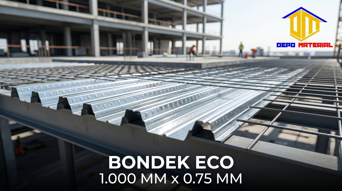 Keunggulan Bondek 1.000MM x 0,75 ECO x 2,7MTR: Solusi Dak Cor Praktis dan Kuat