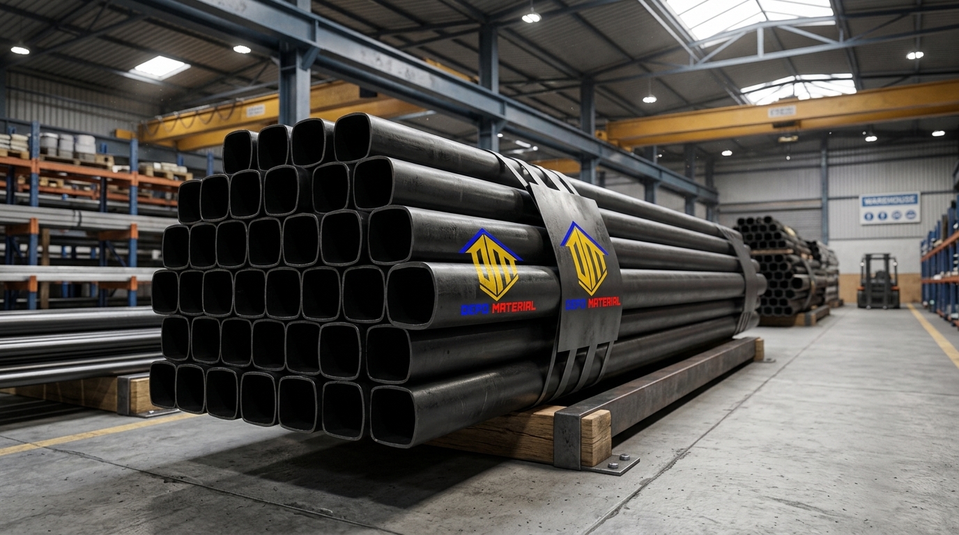 Rekomendasi Terbaik Keunggulan HOLLOW HITAM Spesifikasi HOLLOW HITAM 50 X 50 X 2,0 MM X 6 MTR (17,KG) Hanya di Depo Material