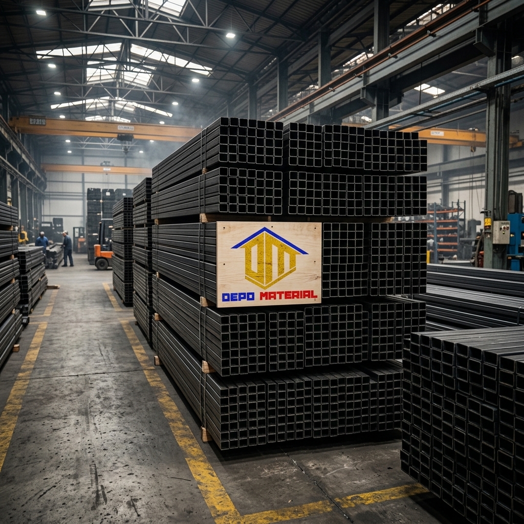 Keunggulan HOLLOW HITAM spesifikasi HOLLOW HITAM 35 x 35 x 1,1 F MM X 6 MTR (6,85 Kg)