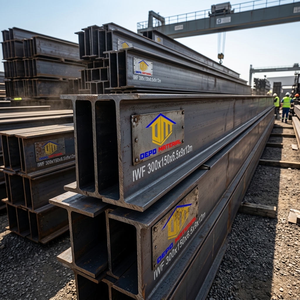 Rekomendasi Terbaik Keunggulan IWF 12 METER Spesifikasi IWF 300x150x6,5x9x12m (440 Kg) Hanya di Depo Material