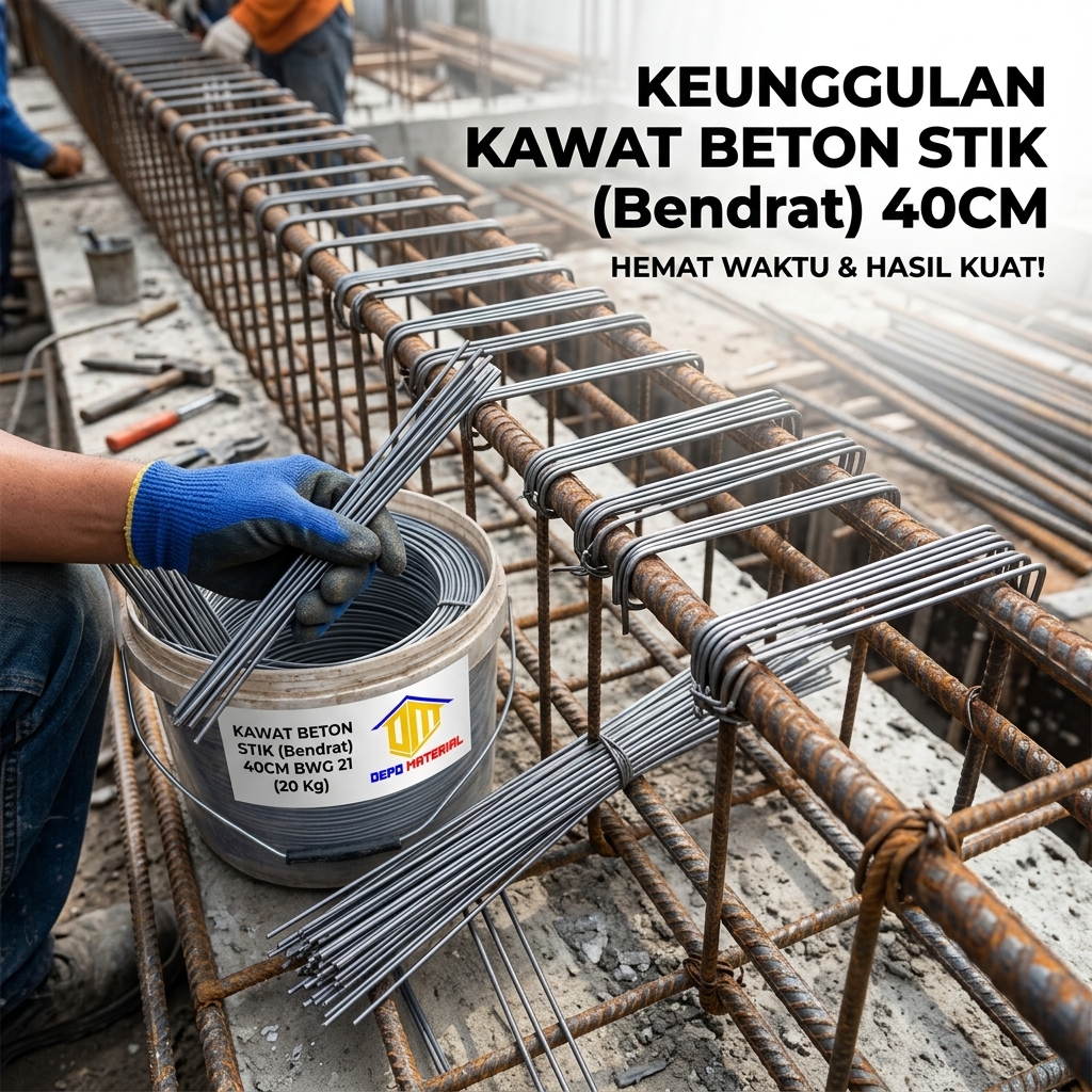 Keunggulan Kawat Beton Stik (Bendrat) 40cm BWG 21