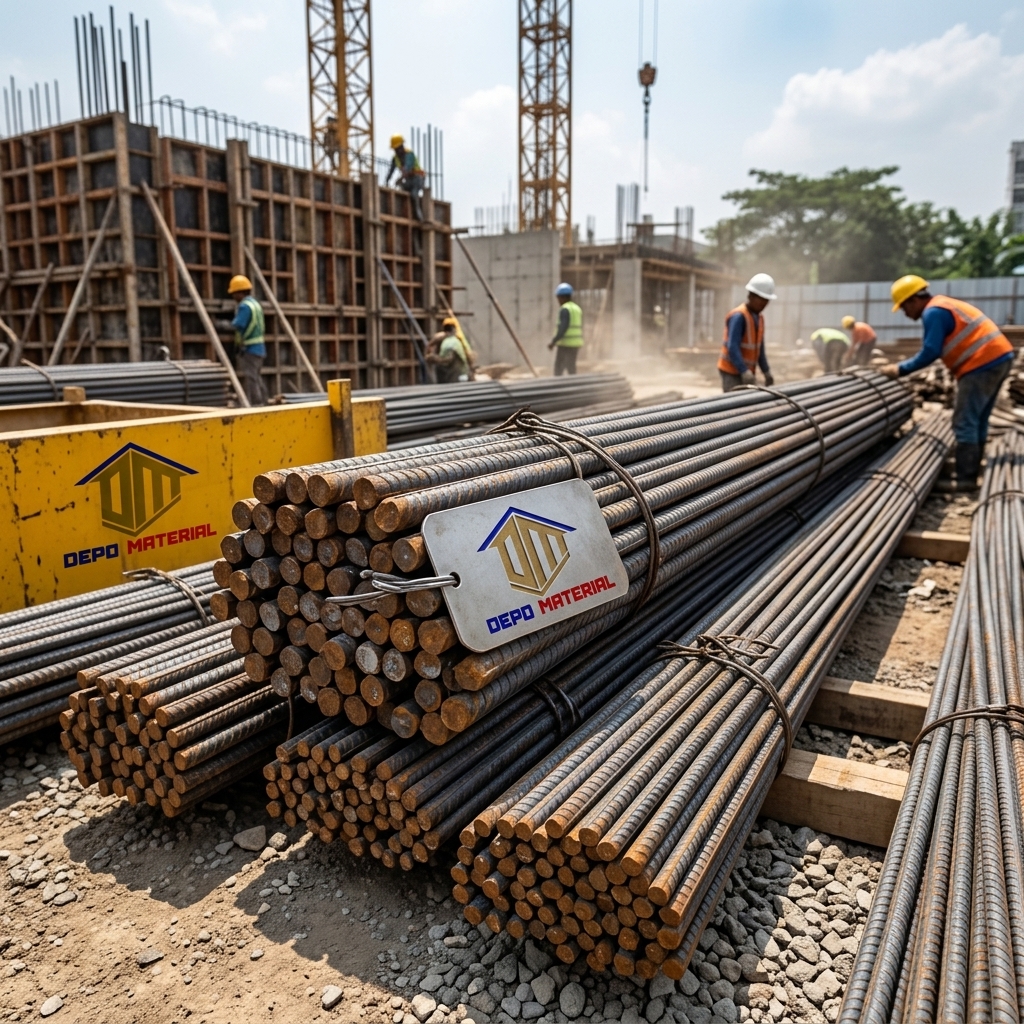 Rekomendasi Terbaik Keunggulan Besi Beton Perwira Hanya di Depo Material