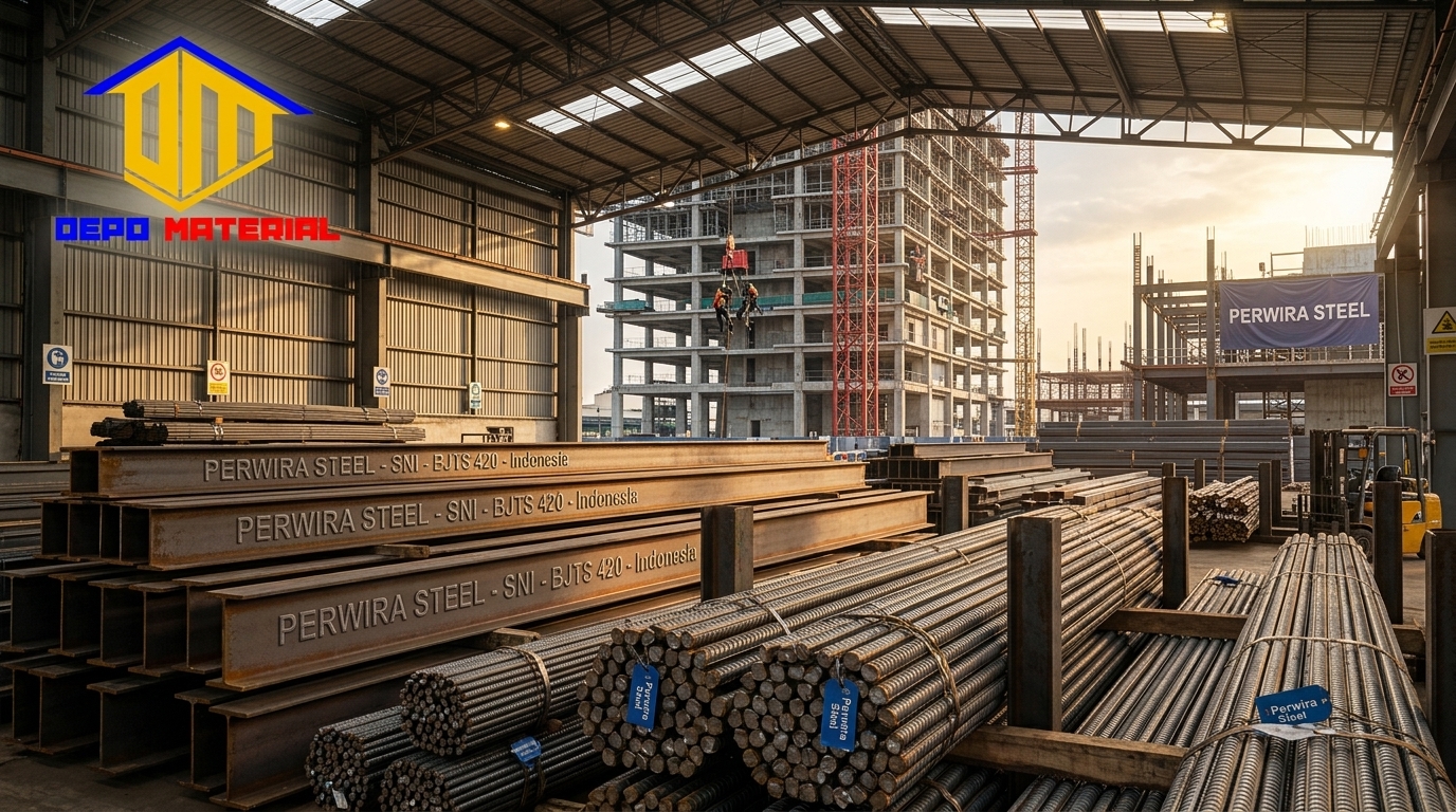 Keunggulan Besi Perwira Steel SNI: Solusi Konstruksi Kokoh dan Berkualitas di Depo Material