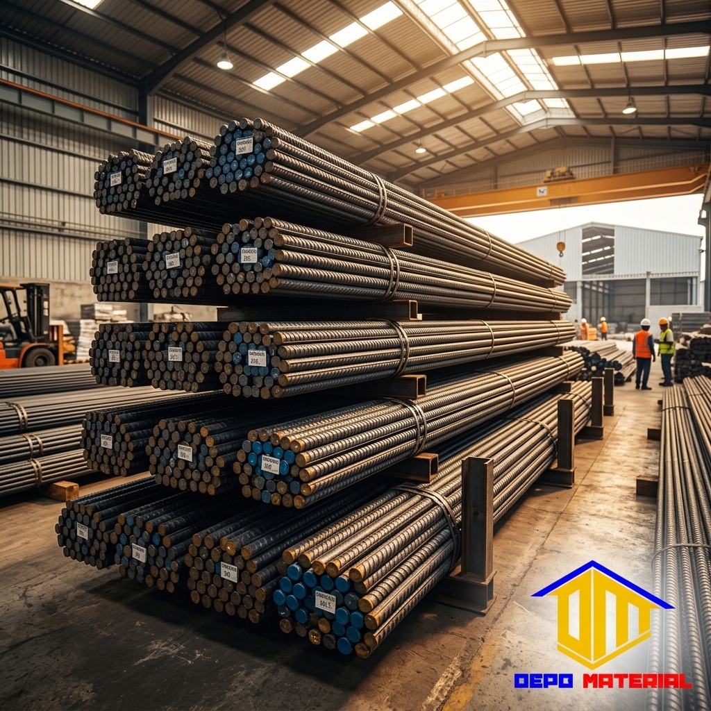 Rekomendasi Terbaik Keunggulan Besi Beton Perwira Hanya di Depo Material