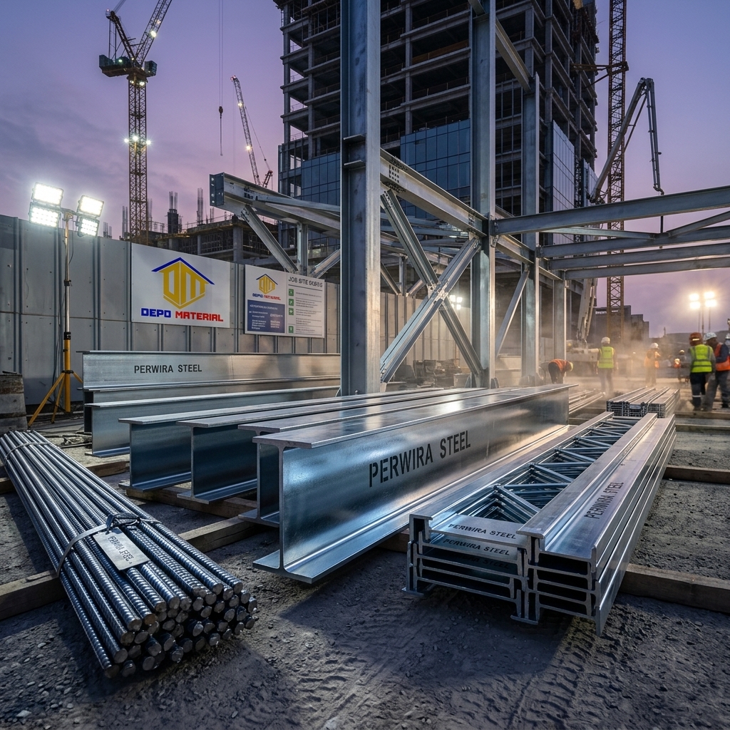 Rekomendasi Terbaik Keunggulan Perwira Steel Hanya di Depo Material