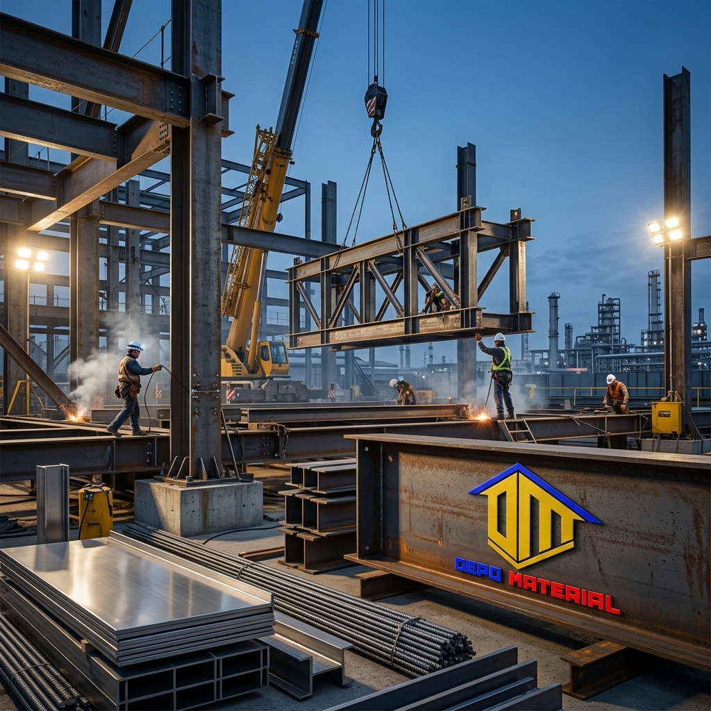Rekomendasi Terbaik Keunggulan Perwira Steel Hanya di Depo Material