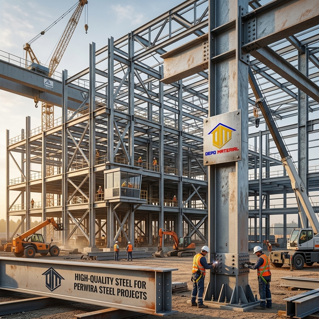 Rekomendasi Terbaik Keunggulan Perwira Steel Hanya di Depo Material