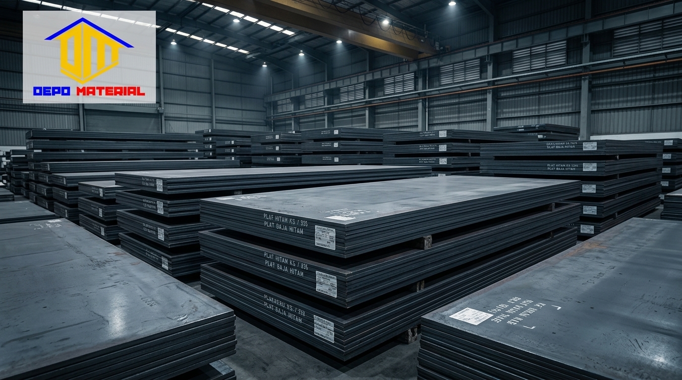 Keunggulan Plat Hitam KS 4 x 8 Spesifikasi 24,7 mm (558 Kg): Solusi Baja Struktural Kokoh dan Presisi
