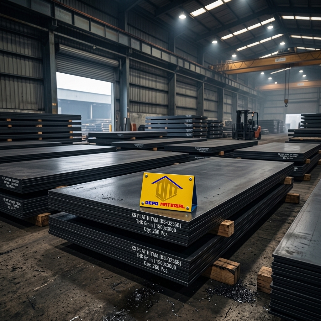 Mengenal Keunggulan Plat Hitam KS 4 x 8 dengan Spesifikasi 8,7 x 4 x 8 (197 Kg) untuk Kebutuhan Konstruksi Anda