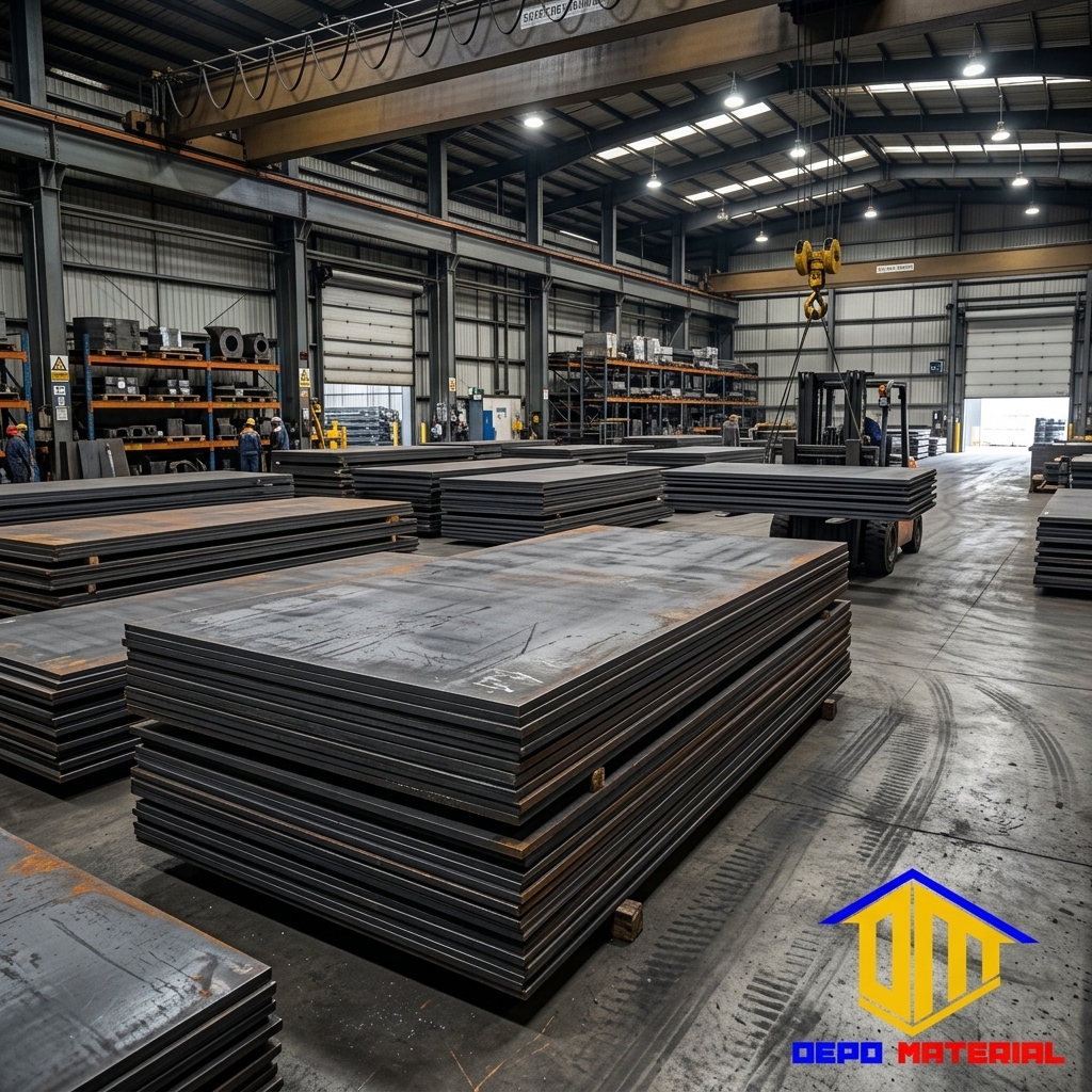 Rekomendasi Terbaik Keunggulan PLAT HITAM LBI 4 X 8 Spesifikasi PLAT HITAM LBI 20 X 4 X 8 (467 Kg) Hanya di Depo Material