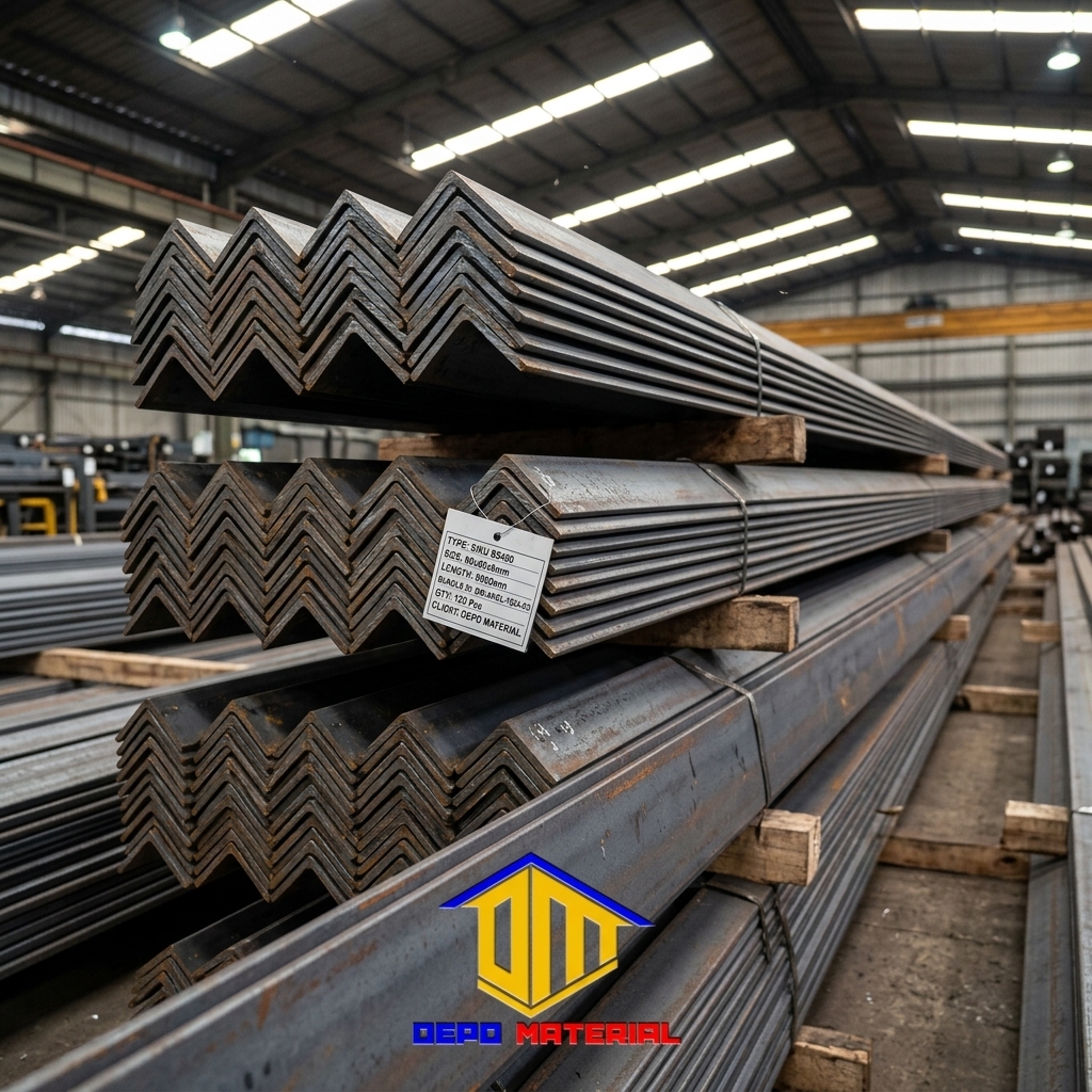 Keunggulan SIKU 6 METER PAS Spesifikasi 60x60x6mm (32,46 Kg)