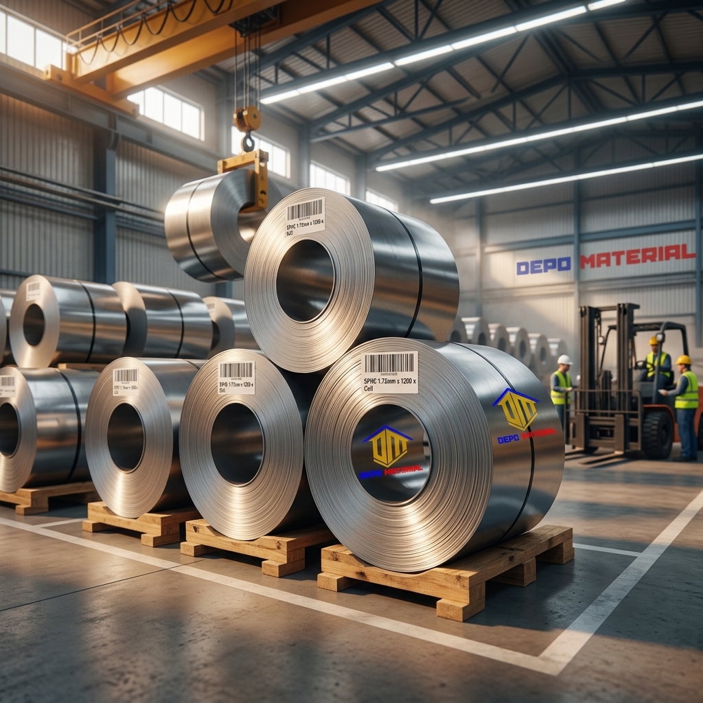 Keunggulan SPHC Spesifikasi 1,75mm x 1200 x Coil untuk Konstruksi dan Industri