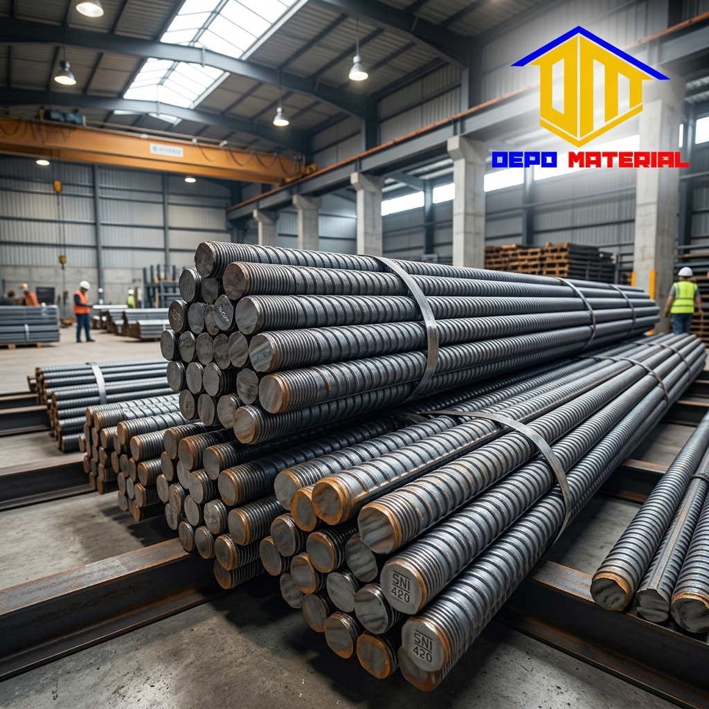 Rekomendasi Terbaik Keunggulan BESI BETON KSTY ULIR SNI 420 Spesifikasi BESI BETON ULIR 32 KSTY SNI TS 420 B (75,76 KG) Hanya di Depo Material