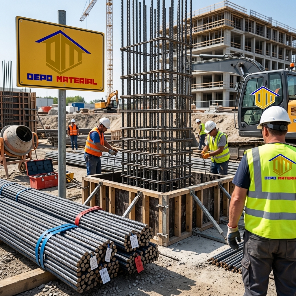 Rekomendasi Terbaik Keunggulan Besi Beton Perwira Hanya di Depo Material
