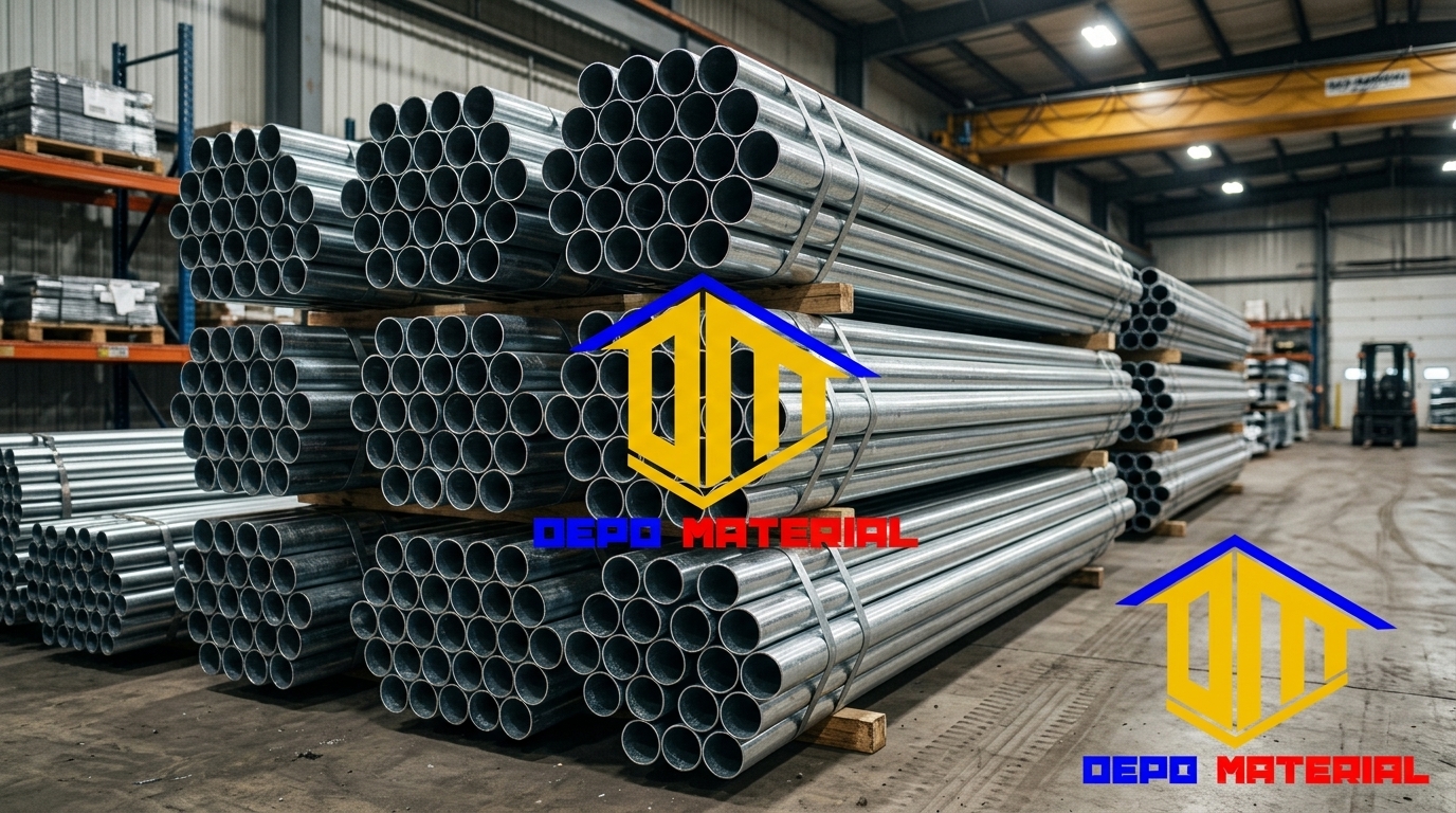 Rekomendasi Terbaik Keunggulan HOLLOW GALVANIS Spesifikasi HOLLOW GALVANIS 40x60 X 0,8mmx6Mtr (6,4 KG) Hanya di Depo Material