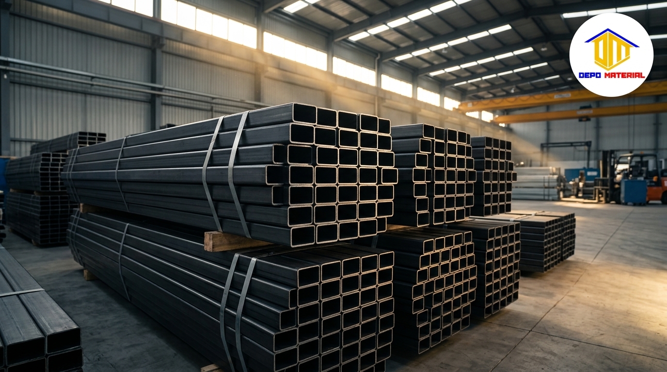Keunggulan Hollow Hitam 39 x 59 x 1,9 mm x 6 mtr (17 kg) untuk Konstruksi dan Fabrikasi Kokoh