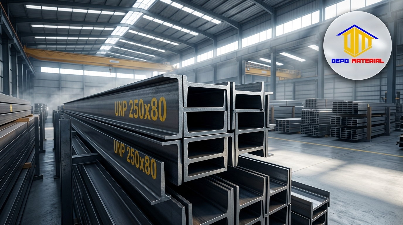Keunggulan UNP 250x80x7,1x11x6m (185 KG) 6 Meter Pas: Pilihan Kuat untuk Konstruksi Baja