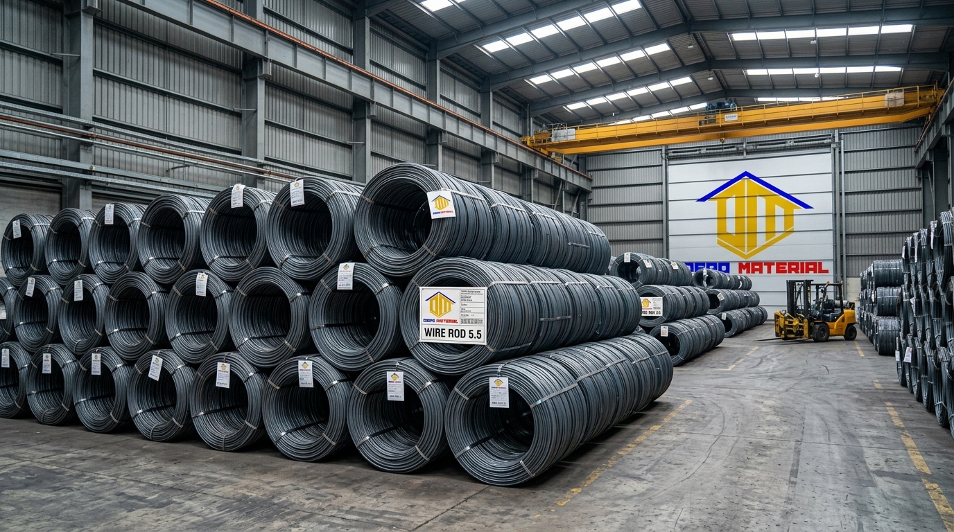 Rekomendasi Terbaik Keunggulan WIRE ROOD SWRM 1020 Spesifikasi WIRE ROOD 5.5 (2.000 Kg) Hanya di Depo Material